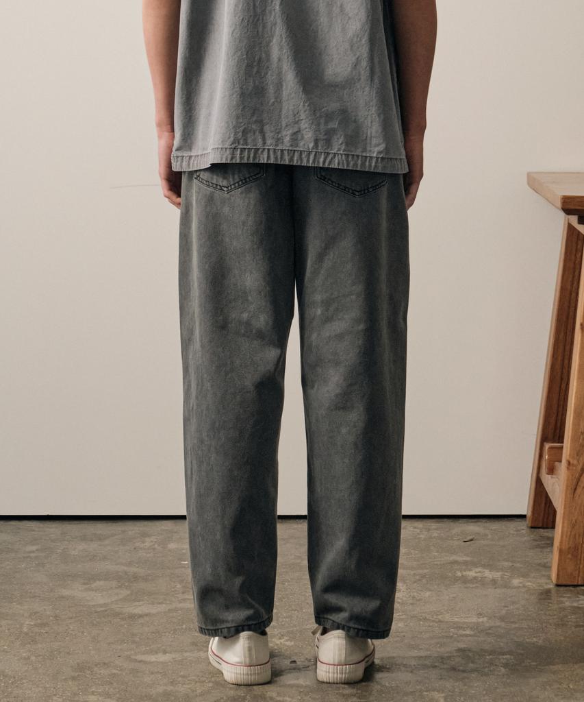 HELEMENT Grey Raw Denim Pants (D Grey)