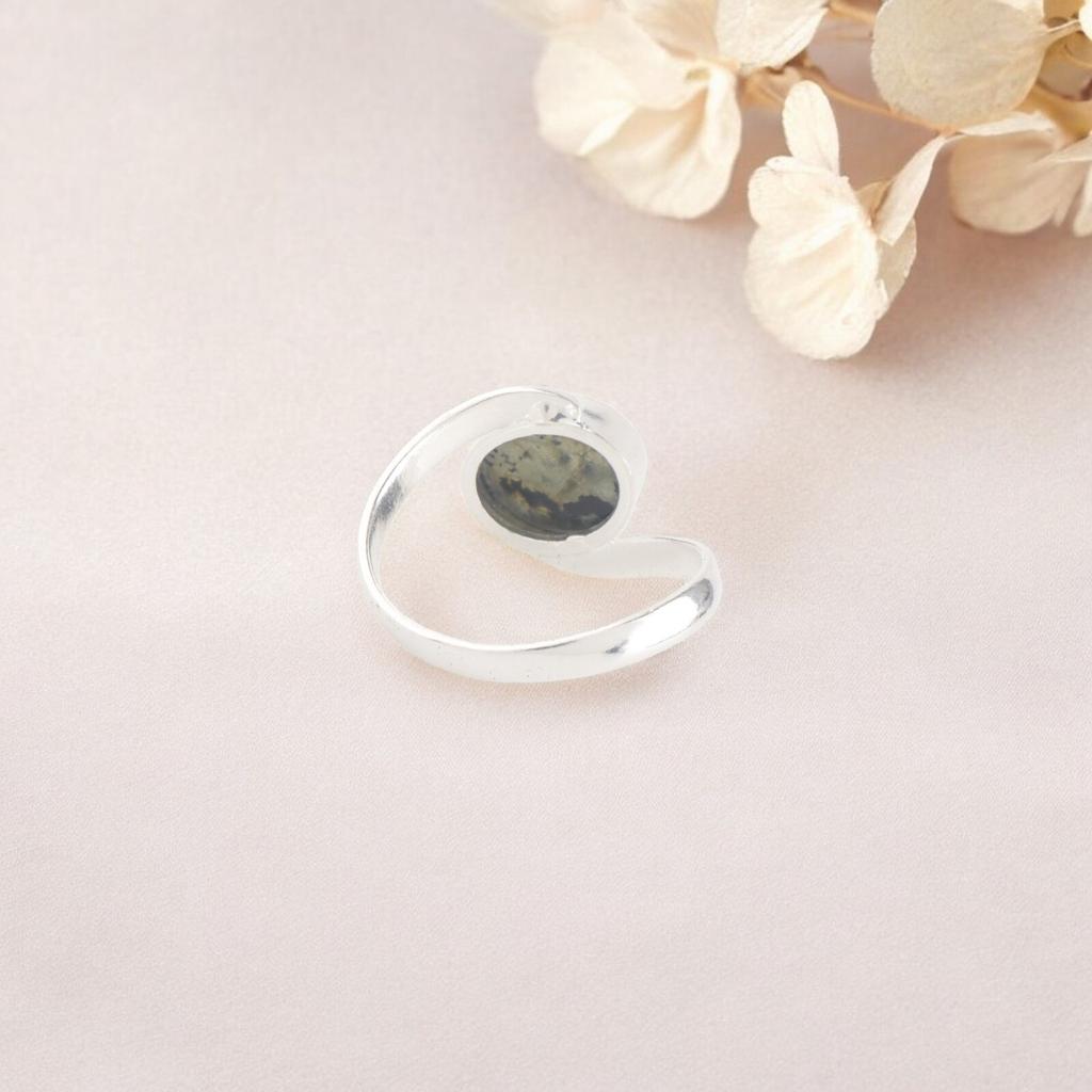 Rare Labradorite Gemstone Ring 925 Sterling Silver Jewelry For Anniversary Gift RR-53-30