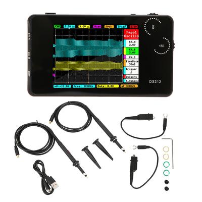 DS212 Tragbares Digitales Oszilloskop Taschenformat 2-Kanal-Oszilloskop mit USB-Schnittstelle
