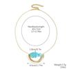 Turquoise Stone Beaded Necklace With Water Drop Pendant Blue Green Beads Layered Look Daily Jewelry For Women Casual Commuter Style 41-50 Cm