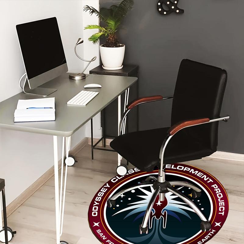 

1pc Odyssey Class Development Project Round carpet, Made of Polyester,Perfect for Decorating Office Chairs, Living Rooms,fplt281 80cm by 80cm
