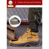 New Safety Shoes Men Boots High Top Work Sneakers Steel Toe Cap Anti-smash Puncture-Proof Work Boots Indestructible Shoes