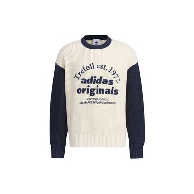 adidas Originals Klasyczny Sweter Sportowy Unisex Bluzki Biały IW6286
