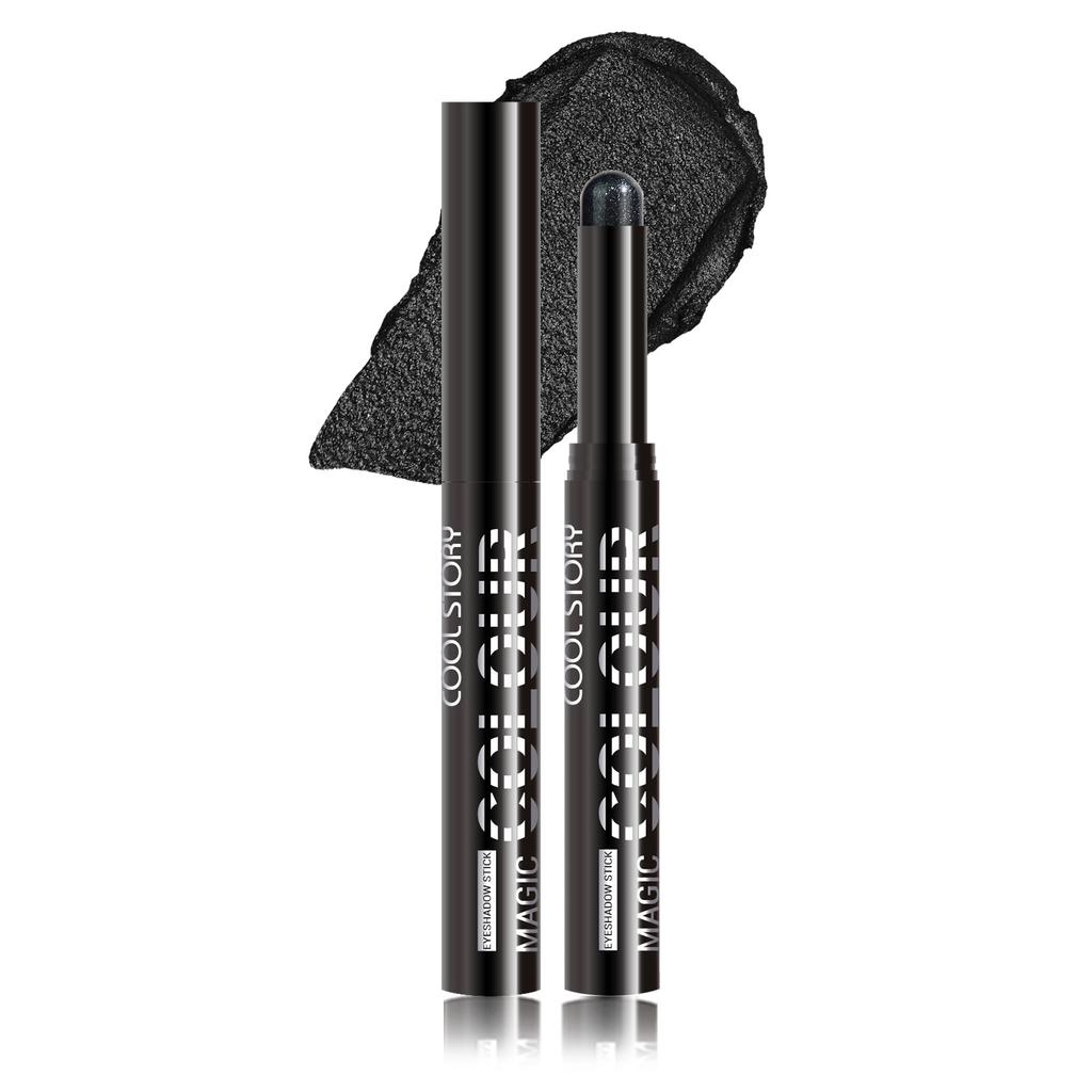 Smoky Dark Blue Eyeshadow Pencil Stick Waterproof Pearlescent 24 Colors Metallic Glitter Eye Shadow Highlighter Pen Makeup Tool