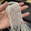 1String, White Natural Freshwater Pearls Beads,4-5mm, for DIY Necklaces Bracelets, Jewelry Making 36cm