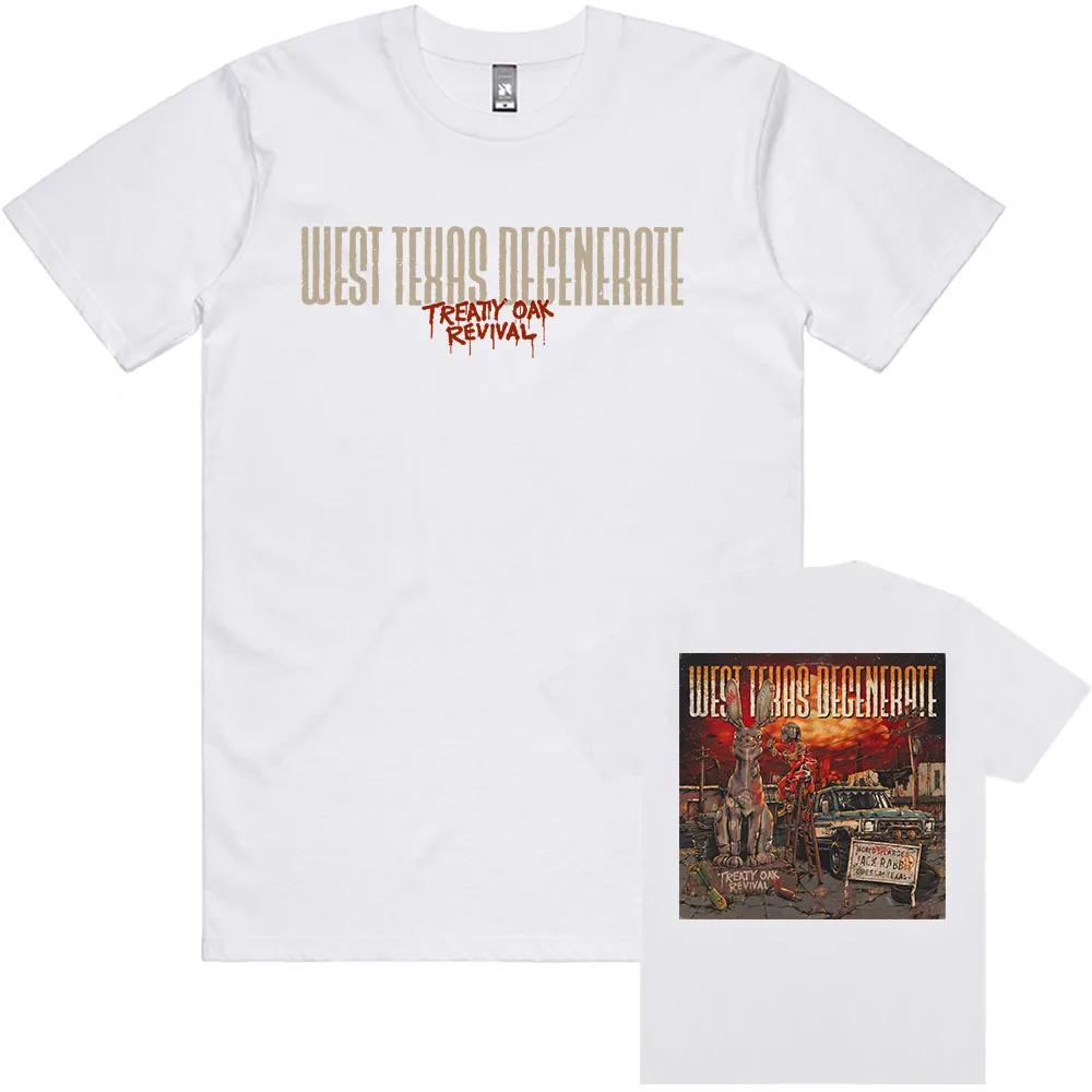 West Texas Degenerate TShirt Treaty Oak Revival Rock Band Tshirts Short Sleeve Cotton Male Tees Unisex Streetwear Hip Hop Shirt