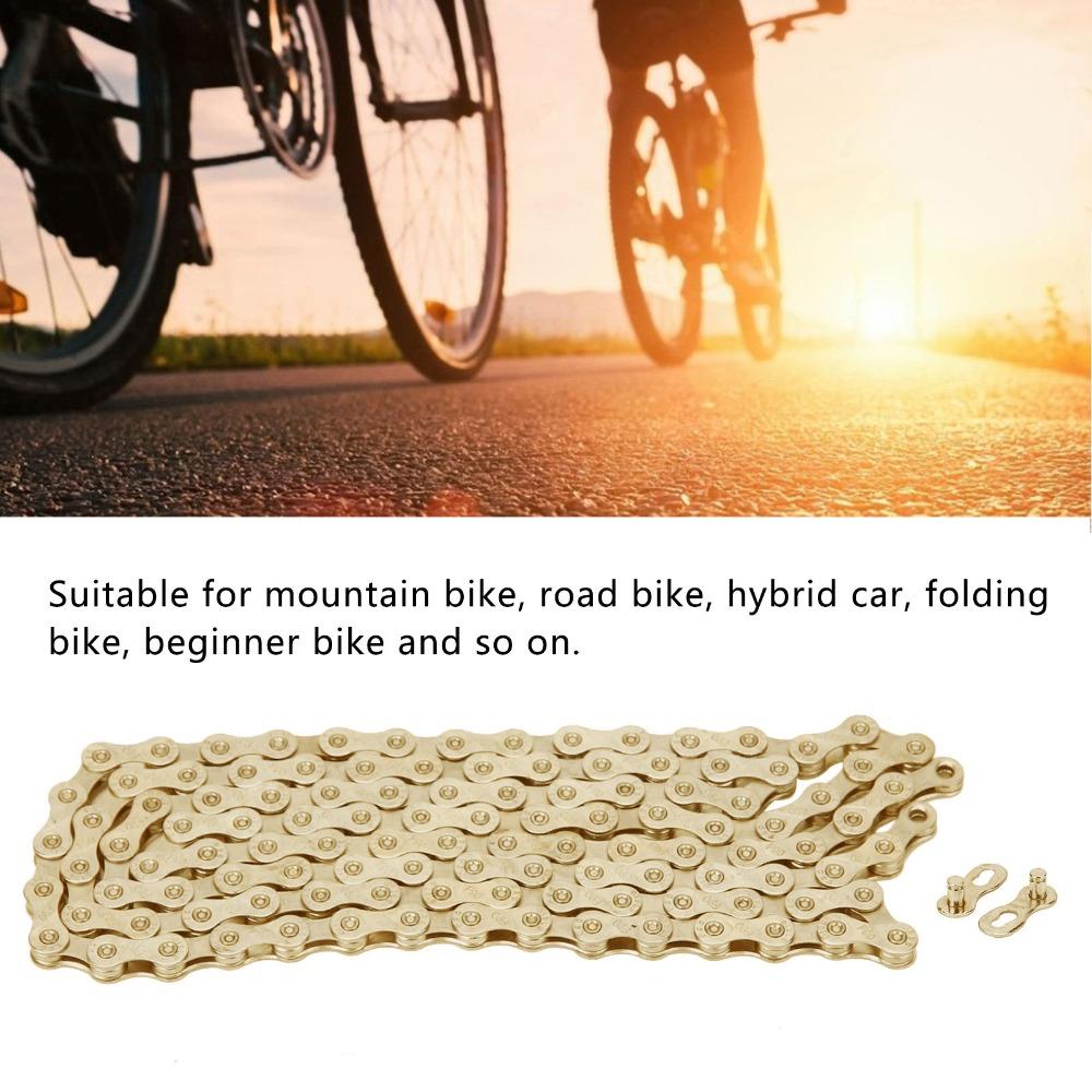 Carbon Steel Mountain Bike Chain 116 Links Road Bike Chain Replacement Chain  Bike Accessories