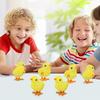 12 Pcs Wind Up Chick Toys Wind-Up Jumping Cute Small Chicks Plush Chicken Walking Toy Plush Chicks For Kids Goodie Bags Party Favors