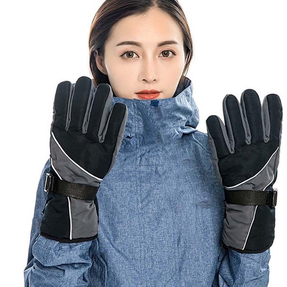 Soft Ski Anti-cold Gloves Anti-splash Water Thickened Finger Mittens Unisex Windproof Gloves Men