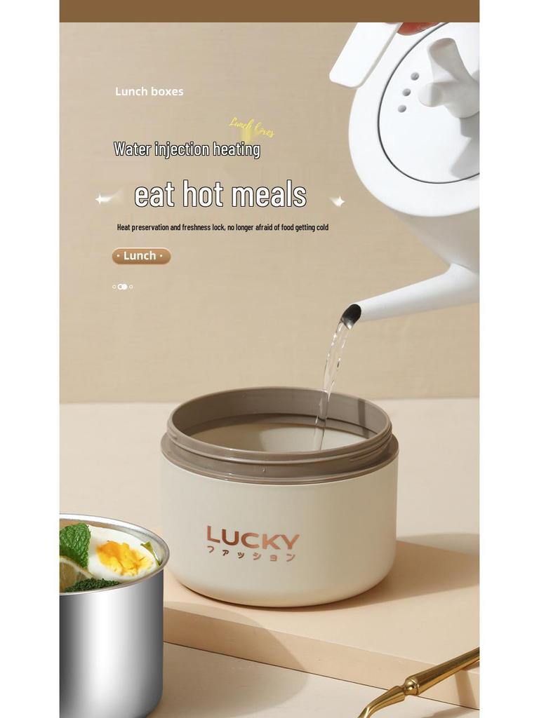 304 Stainless Steel Bento Box - Multi-Layer Partitioned Lunch Container for Students and Office Workers