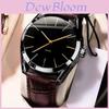 Luxury Mens Fashion Business Leather Watch With Quartz Movement For Sports And Daily Wear