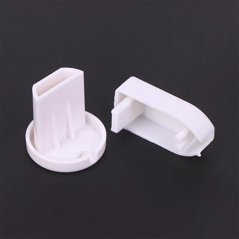 Bundle of 5 PVC Sealing Caps for Roller Blinds; Plastic Bottom Rail End Caps; Non-Slip Curtain Track Fixtures