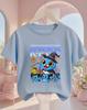 Lovely Cute Kpop Demon Hunters Pattern Kids T Shirt Soft Lightweight Short Sleeve Daily School Casual Round Neck Apparel