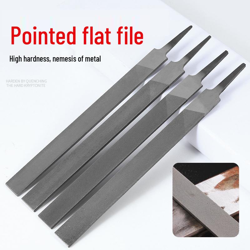 Flat Metal Grinding Hand Tool: Cross-Cut, Coarse/Medium Tooth Steel File Medium Tooth Flat File (6-inch/150mm)