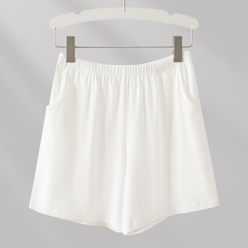 

Плюшевый Размер Женский Весна Лето Новый Дом Повседневный Все Завязывается в Карман Безопасные Шорты M белый