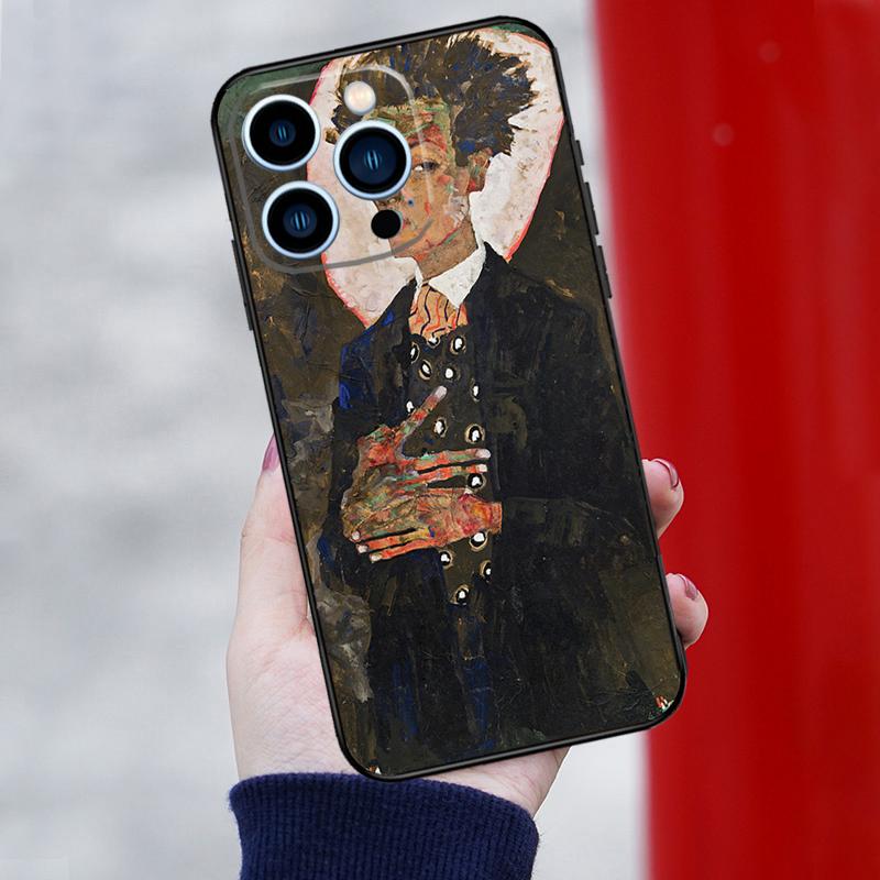 Egon Schiele Kunst Handyhülle Für iPhone 16 Pro 15 Pro 12 13 Mini 11 14 Pro Max XR 16 15 Plus 16e Hülle Coque