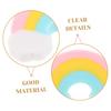 SEWACC Rainbow Mini Size inch x Soft Gentle on Perfect for and Home Colorful and Fun Stationery Gift Erasers, 50-Pack, (1 0.7 inch), Material, Paper,