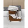 Wintermode Moon Boots Verdickte Thermohülle Baumwollstiefel Wasserdichte und rutschfeste Riemen Brotstiefel