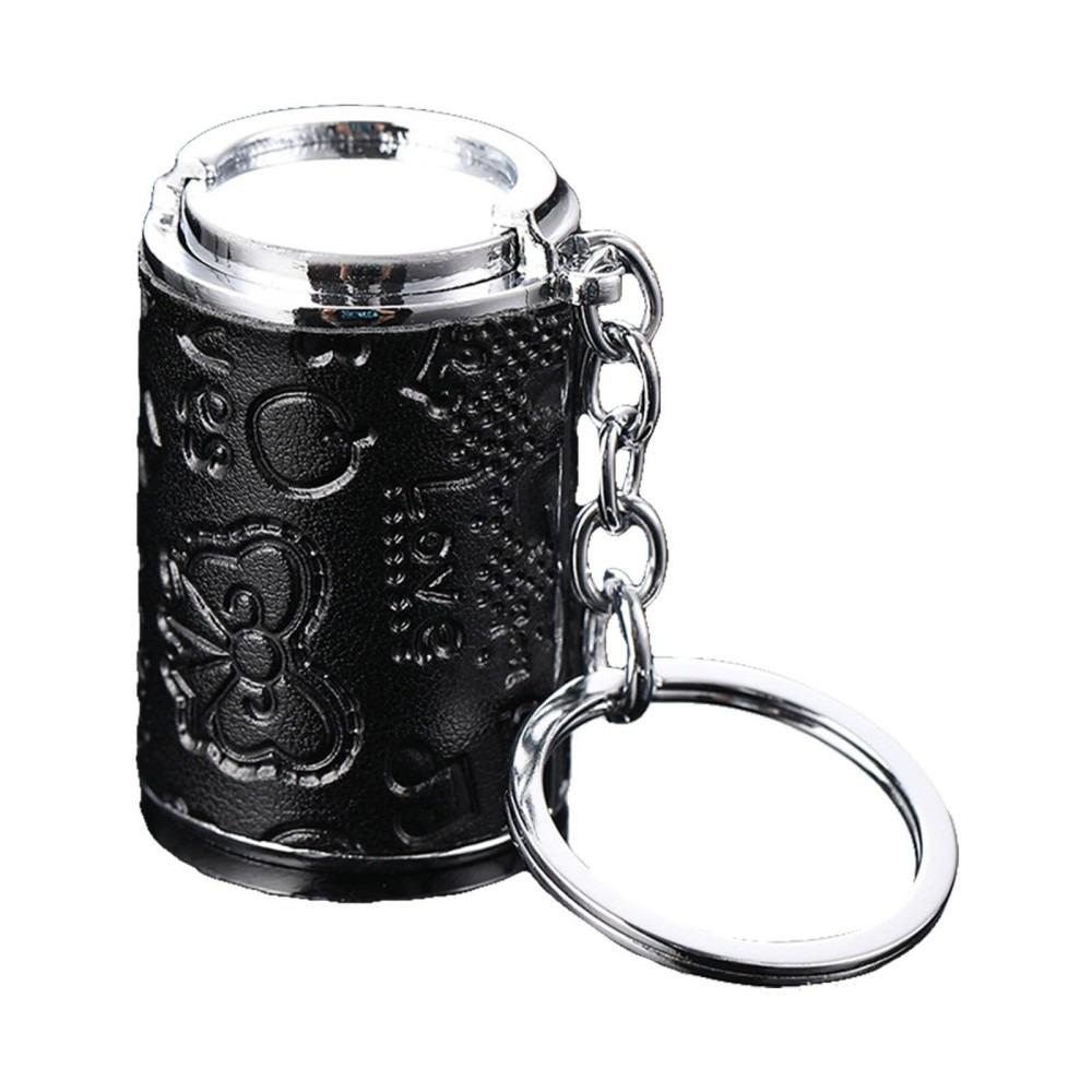 2-in-1 Coin-holding Jar Keychain with Snap Closure Coin Holder  for Supermarket Cashier