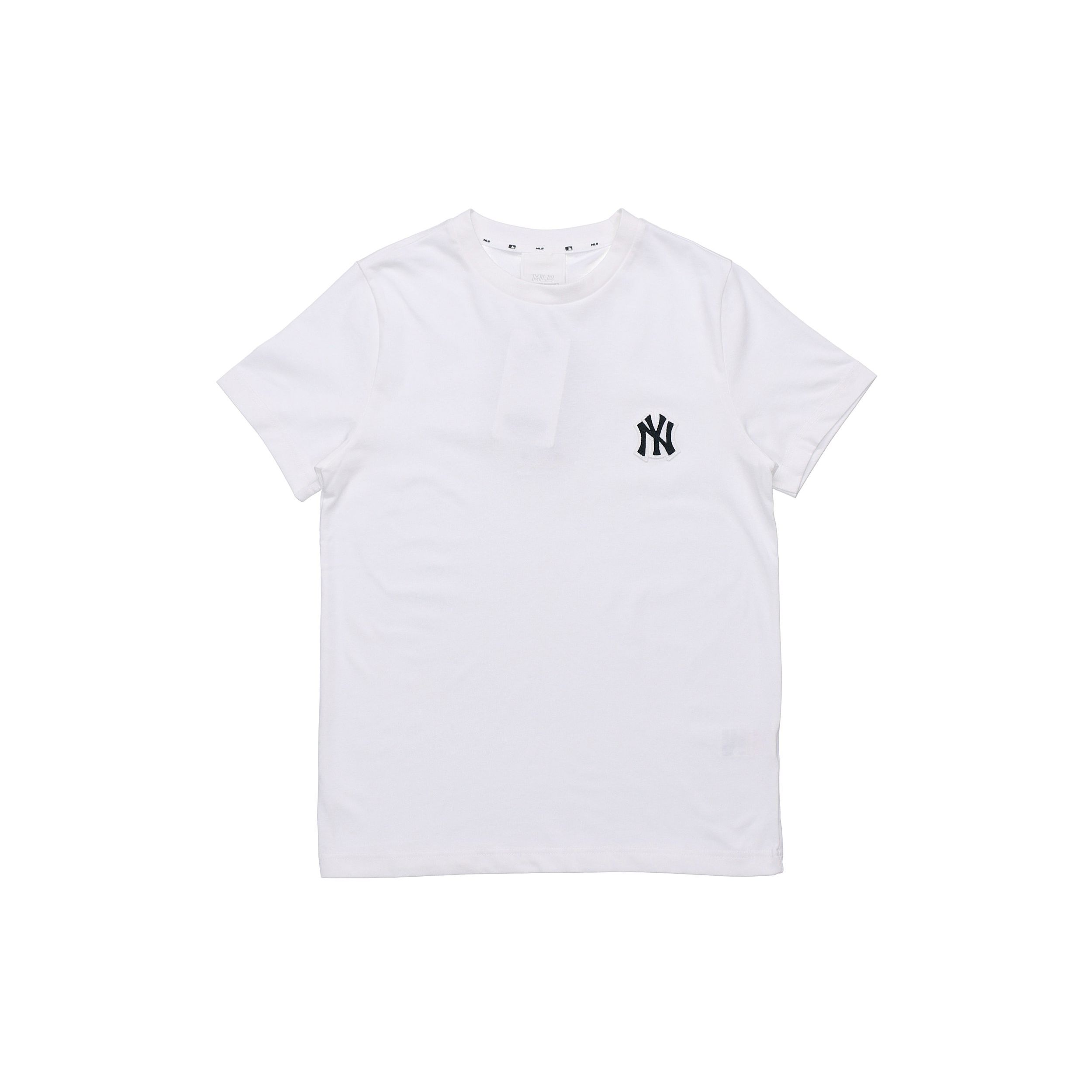 T-shirt Manches Courtes Imprimé Col Rond MLB New York Yankees Unisexe Blanc 31TS05031-50W S white