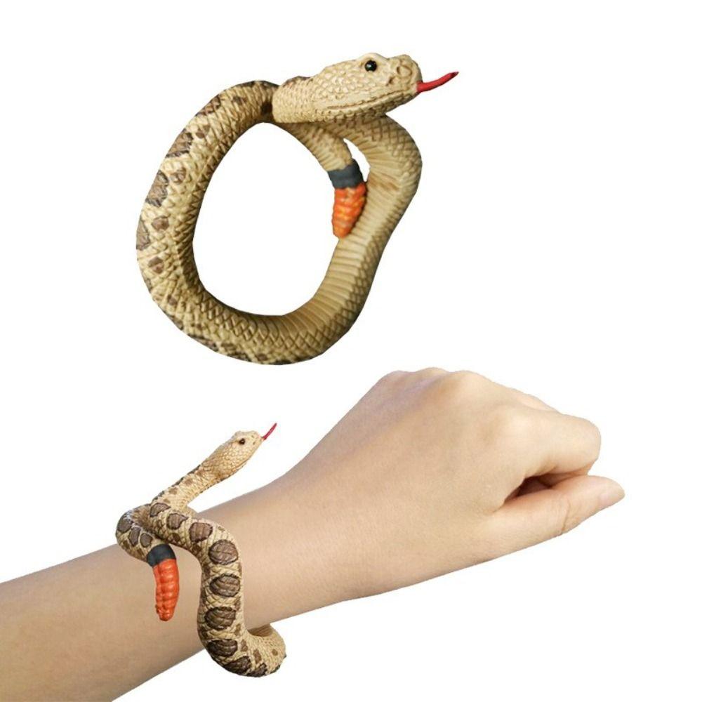 Snake Animal Model Python Snake Tricky Toys Snake Bracelet Simulation Animal Model Animal Bangles