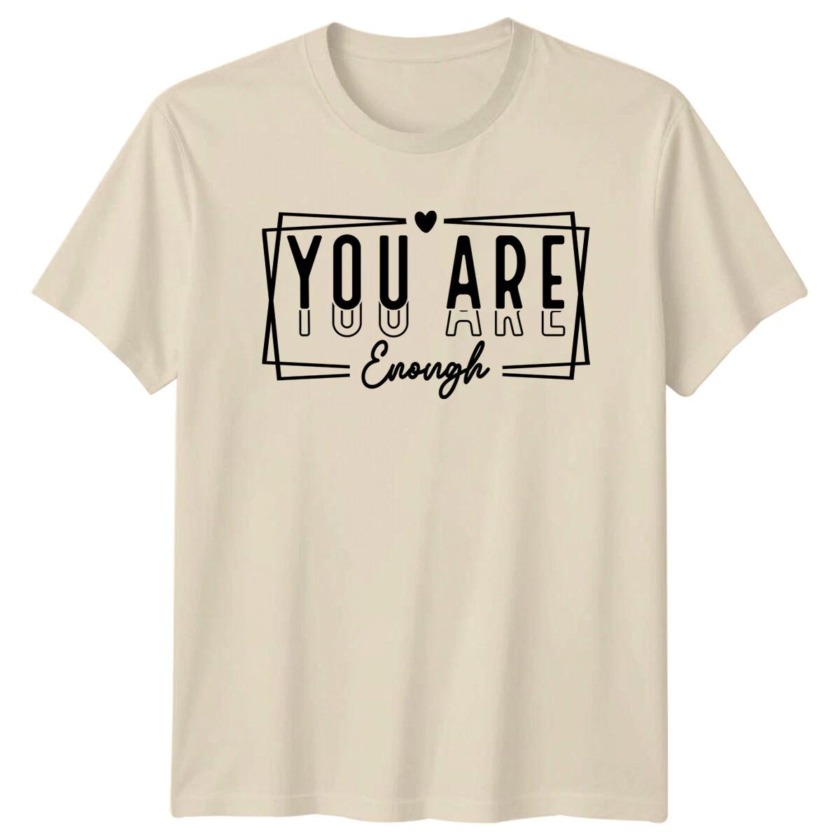 You Are Enough Boho Quote Graphic T-Shirt Inspirational Women s XXXXL