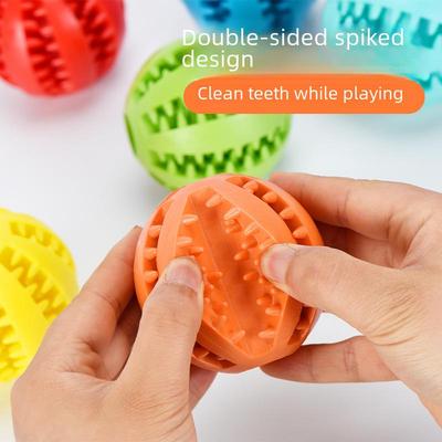 Durable TPR Rubber Molar Ball for Dogs - Bite-Resistant Toy for Golden Retrievers & Teddy Breeds