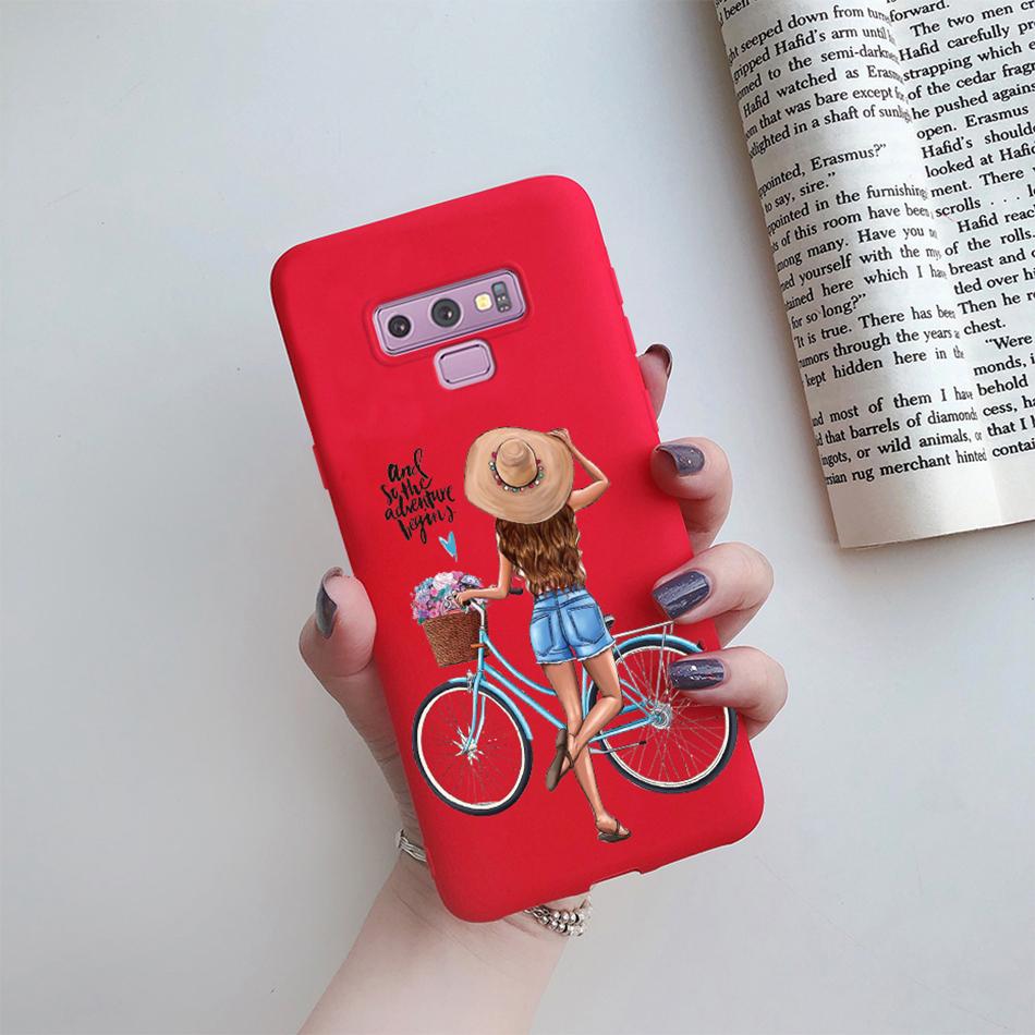 For Samsung Galaxy Note 9 Case Cover Cute Cat Cartoon silicon Back Cover TPU Funda For Samsung Galaxy Note 9 Note9 Phone Case