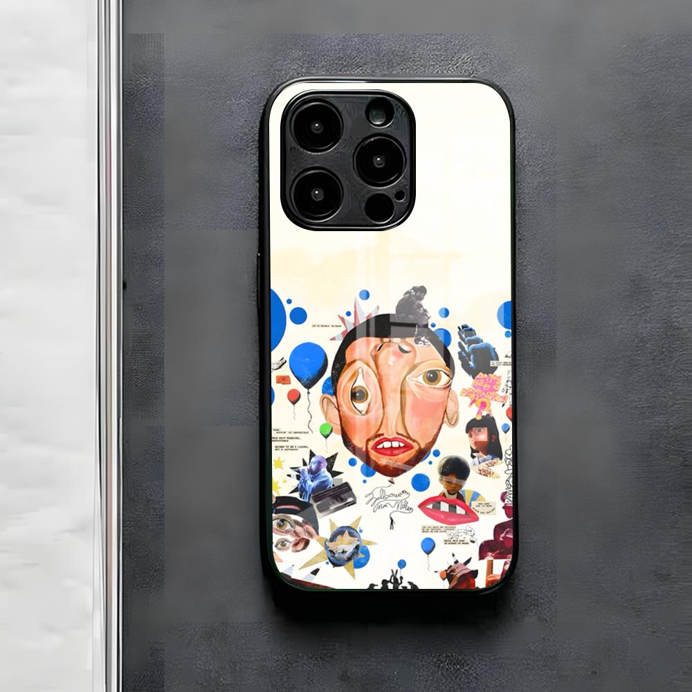 

Singer M-MacS M-MillerS Phone Case For IPhone 17 Air 16 E Pro Max 15 14 13 Mini 12 Pro 11 Max Plus Black Glass Cover iPhone 13 Mini
