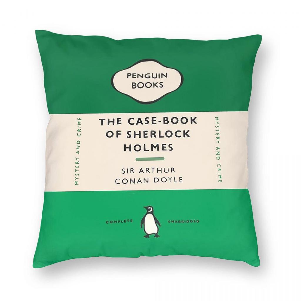 Penguin Book George Orwell Square Pillowcase Polyester Linen Velvet Pattern Zip Decorative Car Cushion Cover x