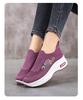 Women's Lightweight Platform Flyknit Sock Shoes: Breathable, Height-Boosting Casual Footwear for Spring