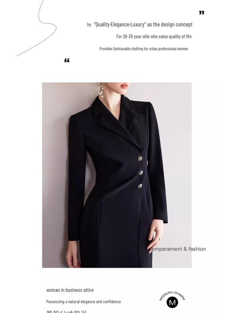 Czarna Wyszczuplająca Sukienka Midi z Rybim Ogonem na Formalne Okazje dla Profesjonalnych Kobiet