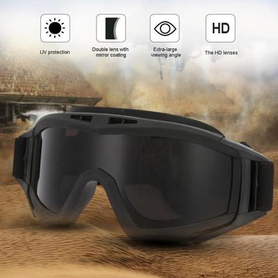 Tactics Goggles Airsoft Paintball Ski Anti-Dust Anti-Fog Eye  Glasses