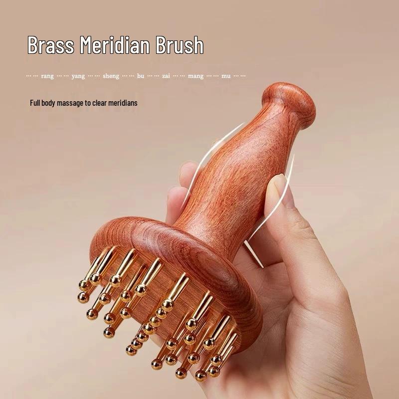 

Brass Meridian Massage Brush