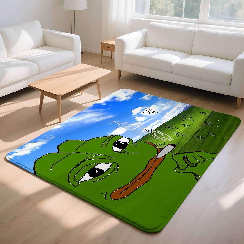 Sad P-Pepe The Frog Floor Mat Floor Mat Home Entrance Bedroom Toilet Bathroom Door Absorbent Non Slip Foot Pad