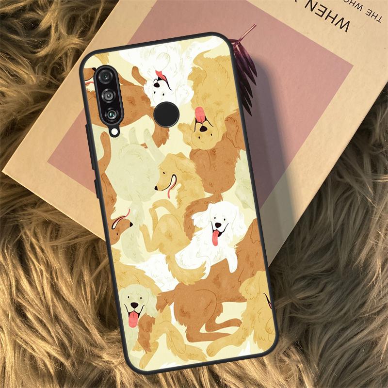 Golden Retriever Dog For Huawei Nova 9 10 SE 3i 7i 8i 11i 12i Y60 Y61 Y70 Y72 Y73 Y90 Y91 P20 P30 P40 Lite Case