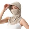 Outdoor Anti-Uv Ice Silk Sun Hat Breathable Quick Drying Sunscreen Hat Wide Brim With Shawl Sun Visor Cap For Women