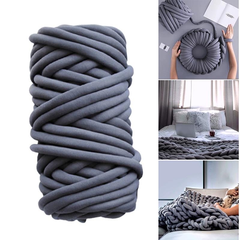 Super Chunky Vegan Yarn Crochet Thread Thick Cotton Arm Weaving Throws Hand Knitting Supplies For Weave Craft DIY Knitting