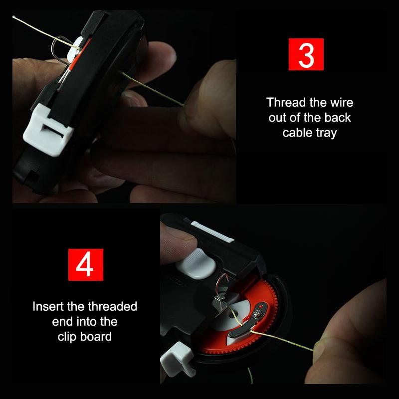 Electric Fast Tie Fishing Hooks Collect Roll Fishing Line Tying Device Automatic Portable Fishing Hook Tier Machine