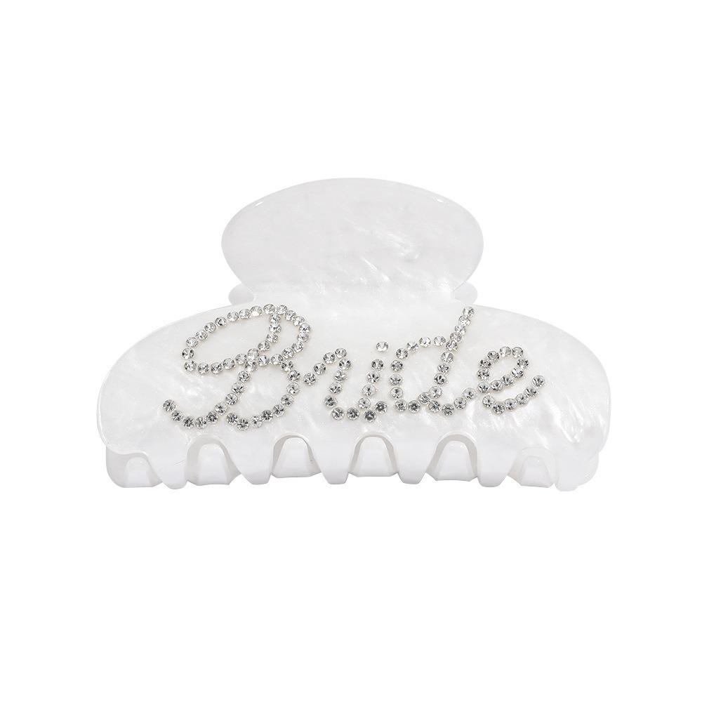 Bridal Shower Decoration Bride Letter Hair Claws Hair Claw Clips Party Supplies