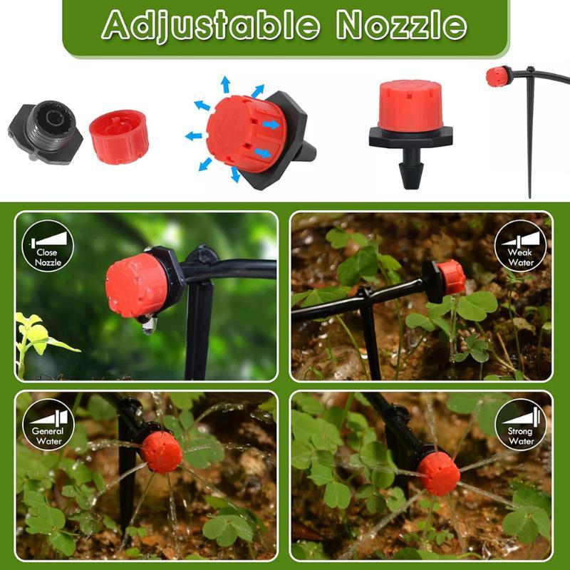 148/180/200PCS Garden Automatic Drip Irrigation Watering System Kit No Waste Water for Greenhouse Seedling Growing