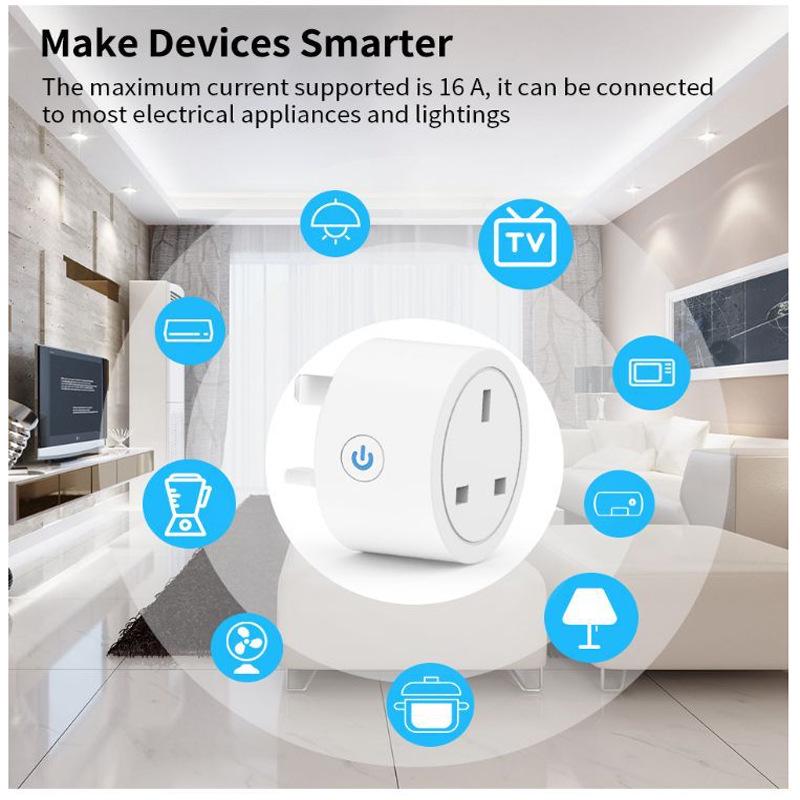 Smart WiFi Socket UK - Alexa Voice Control & Timer