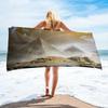 Antico Egitto Geroglifici Piramide Faraone Telo da Spiaggia Asciugamano da Bagno Stile Retro Assorbente Asciugatura Rapida Sport Viaggio Piscina Asciugamani