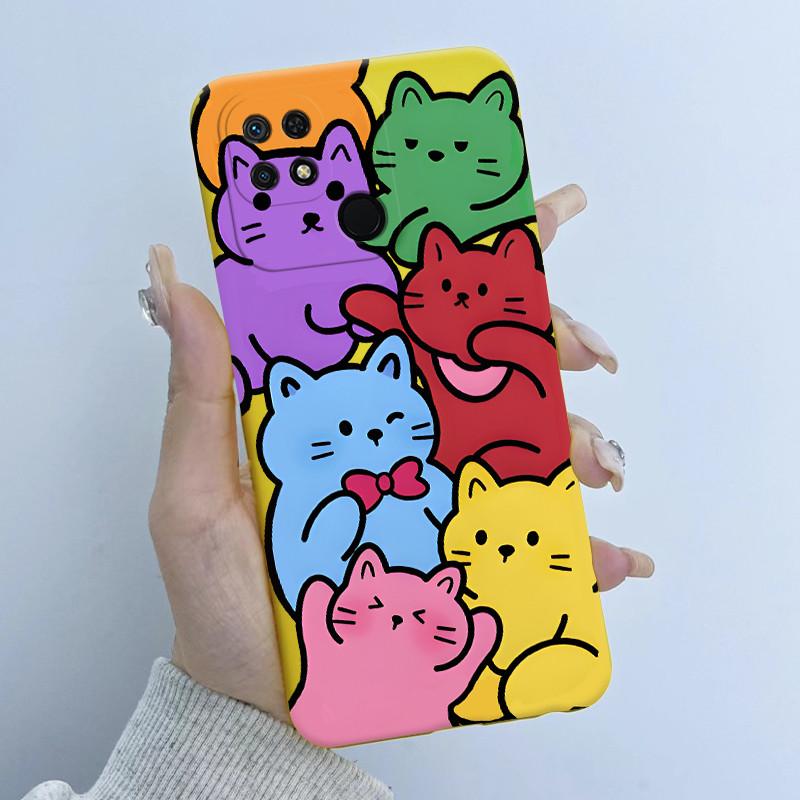 For Xiaomi Redmi 10C Phone Case Fashion Butterfly Flower Girls Design Soft Silicone TPU Back Housing for Redmi10C 10 C Covers