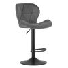 WEST Stool - Gray Velvet / Black Base X 2