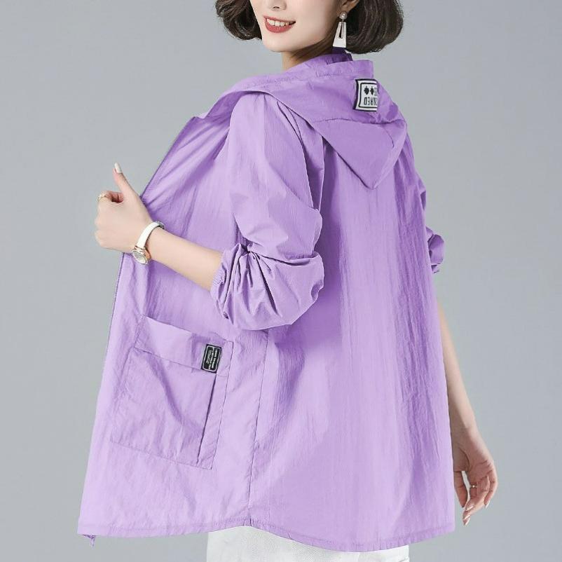 Sun Protection Clothing Women's Fat Mm Large Size Loose Summer Mid-length Sun Protection Clothing Anti-ultraviolet Jacket