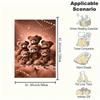 "Golden Teddy Bear Collection - Cute Plush Toys with Bow Ties"Blanket Flannel Throw Blanket for Sofa, Bed, Travel, Camping, Office, Couch, C