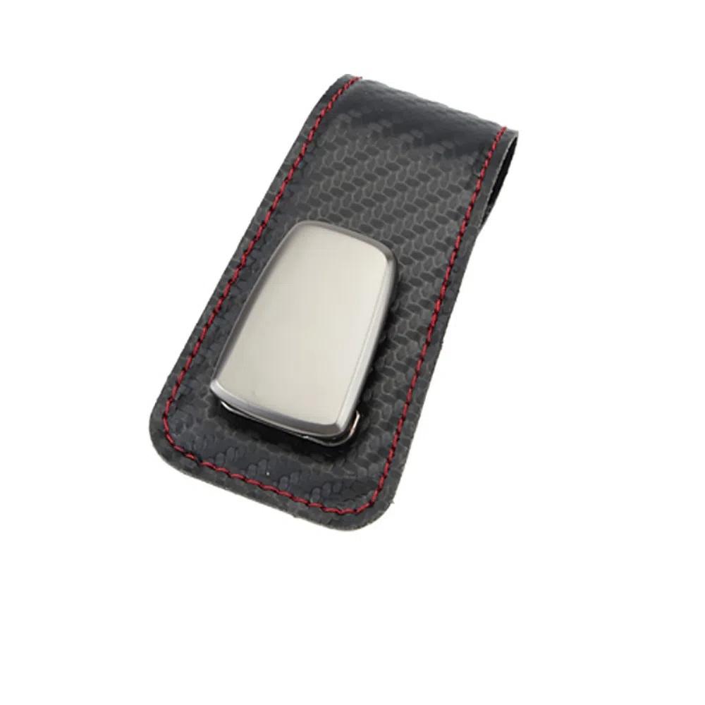 Multifunction Eyeglasses Clip PU Leather Solid Color Card Case Portable Sun Visor Sunglasses Holder Auto Interior Accessories