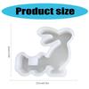 3D Rabbits Candle Holder Silicone Molds Epoxy Resin Molds Ornament Easters Rabbits Candlestick Molds Plasters Molds