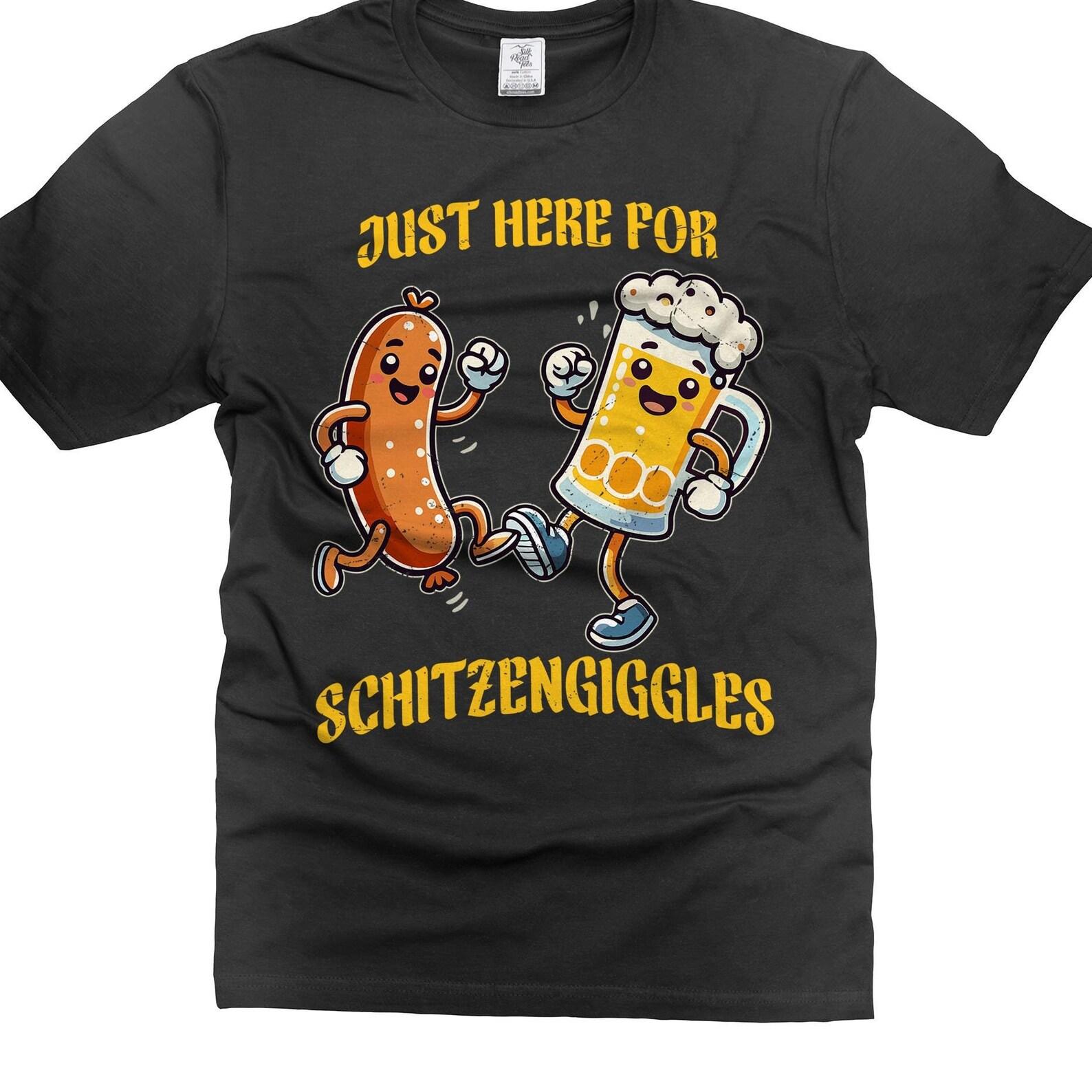 Funny Schitzengiggles T-Shirt: Wurst Festival Sausage Party Tee XL